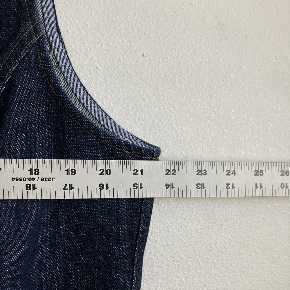 J Crew Women's Seamed denim mini dress in Rinse wash Blue Size 18 - Picture 3 of 7